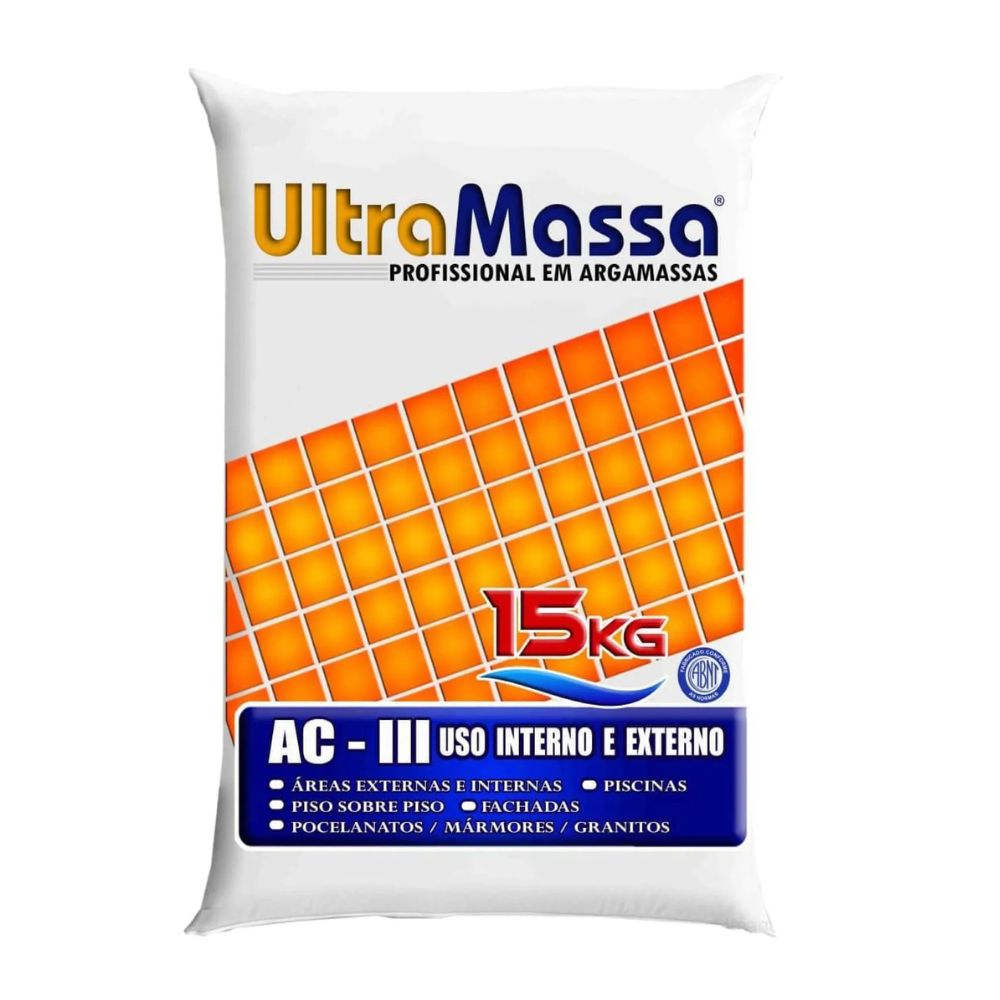 ARGAMASSA AC3 15KG ULTRAMASSA