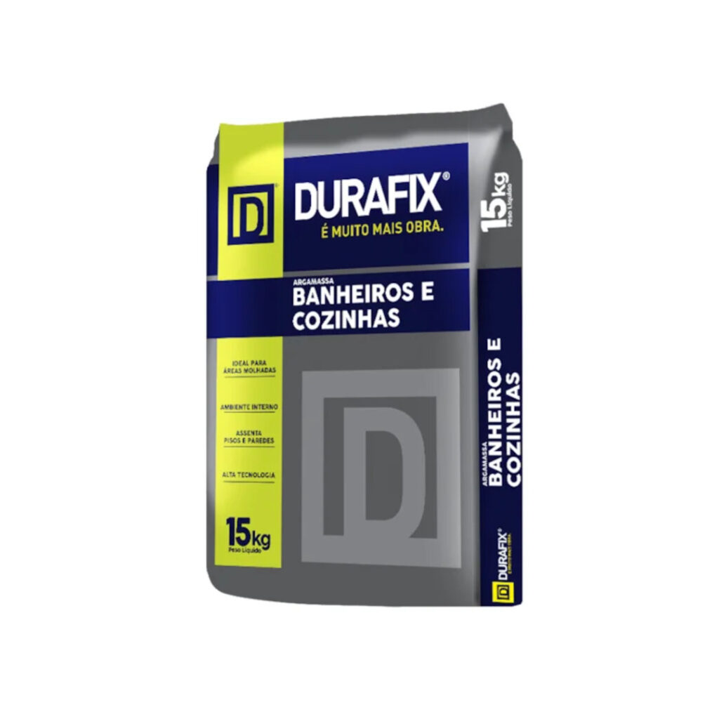 ARGAMASSA BANHEIROS E COZINHAS 15KG DURAFIX