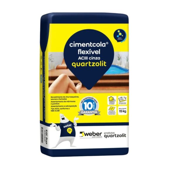 ARGAMASSA AC3 15KG QUARTZOLIT