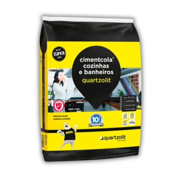 ARGAMASSA COZ E BANHEIROS 15KG QUARTZOLIT
